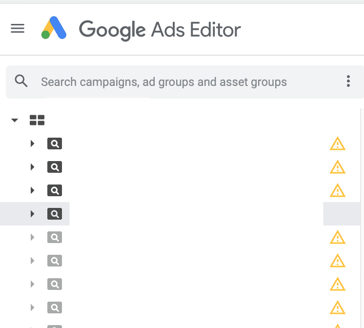 Google Ads Editor