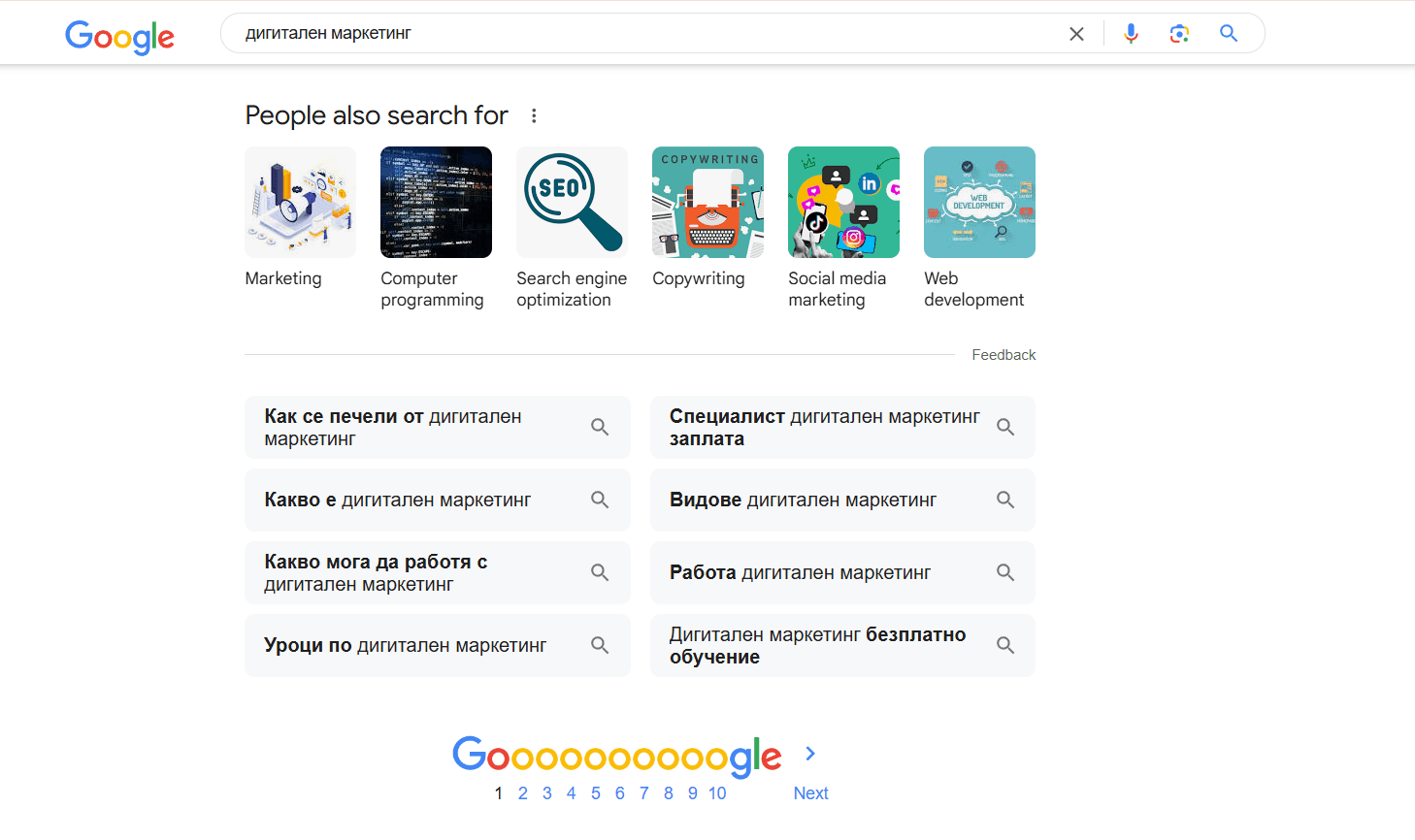 Има три основни типа потребителско намерение