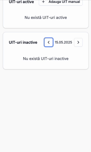 UIT-uri inactive