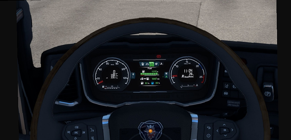 МОД Scania NG Improved Dashboard v5.0 ДЛЯ EURO TRUCK SIMULATOR 2