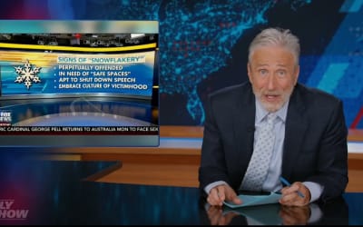 Jon Stewart Mocks MAGA’s Victimhood Over Bad Bunny Halftime Performance