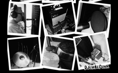 Djembe Funk - $20 Mic - This song only needed one 20 dollar mic. All instruments played into same mic, vocals too. 20 bucks.