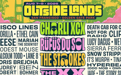 Outside Lands 2026 lineup (Charli XCX, The Strokes, Turnstile, The xx, Geese, Ethel Cain, Death Cab, more)