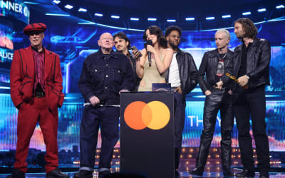 Watch Wolf Alice's Ellie Rowsell call for support for grassroots music venues in BRITs Best Group acceptance speech