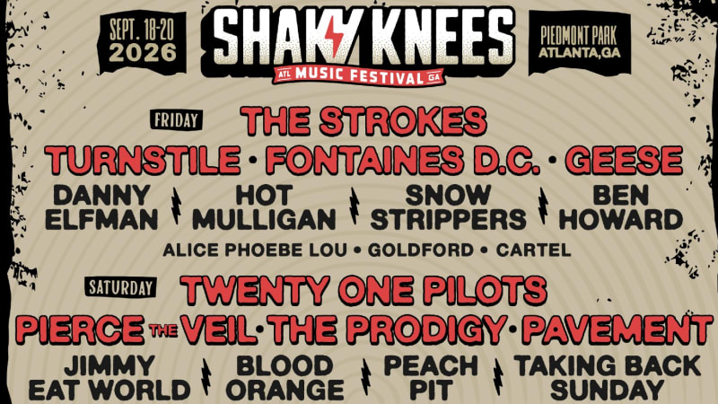 Gorillaz, Turnstile, Geese, Pavement, Wu-Tang Clan, LCD Soundsystem &, The Strokes Lead Stacked Shaky Knees Music Festival Lineup - Glide Magazine