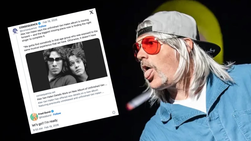 Fred Durst Throws Hat in Ring to Sing on New Van Halen Album: “Let’s Go, I’m Ready”