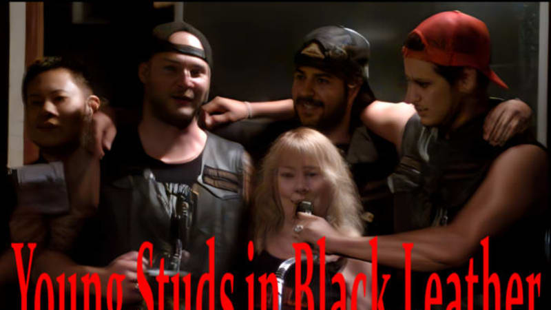 Slippery When Wet - Young Studs in Black Leather - Nothing hotter than men in black leather, no matter the age