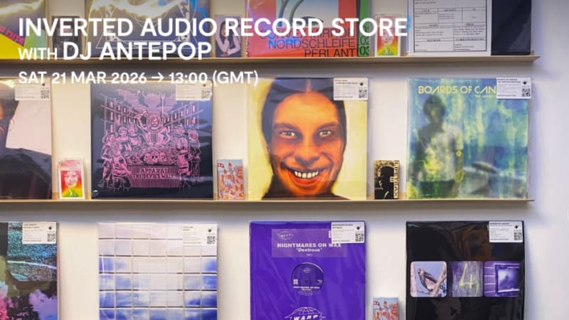 Rinse FM Counter Culture returns with DJ Antepop live from Inverted Audio Record Store - Inverted Audio