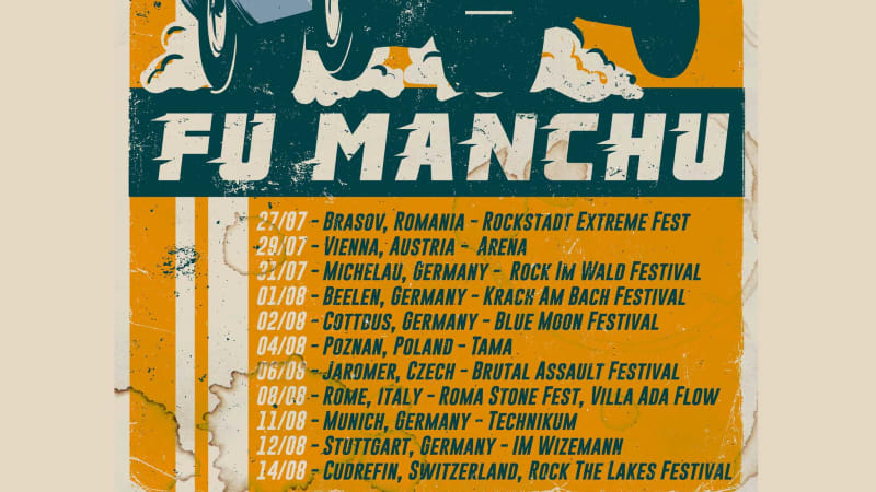 FU MANCHU Announce Summer European Tour