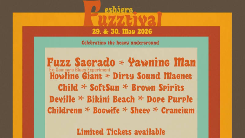 ESBJERG FUZZTIVAL 2026: Lineup Complete & Pre-Show Announced