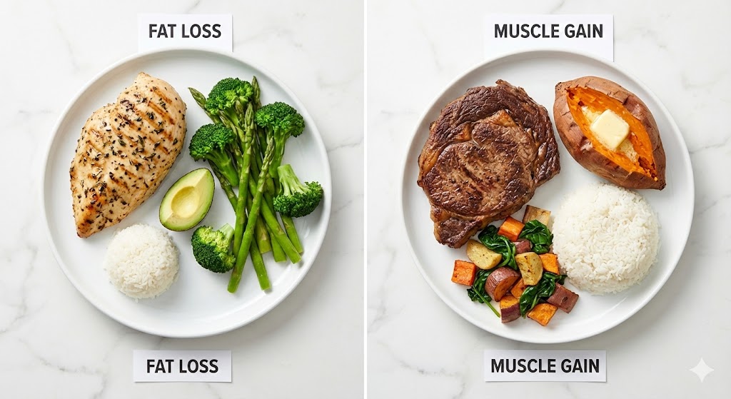 fat-loss-vs-muscle-gain-plates