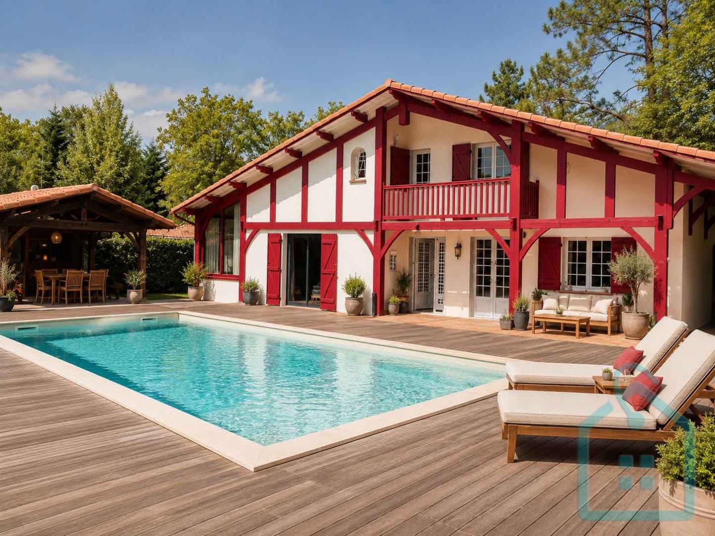 Biscarrosse – Basque-Inspired Property with Pool, Holiday-Home Appeal & Development Potential