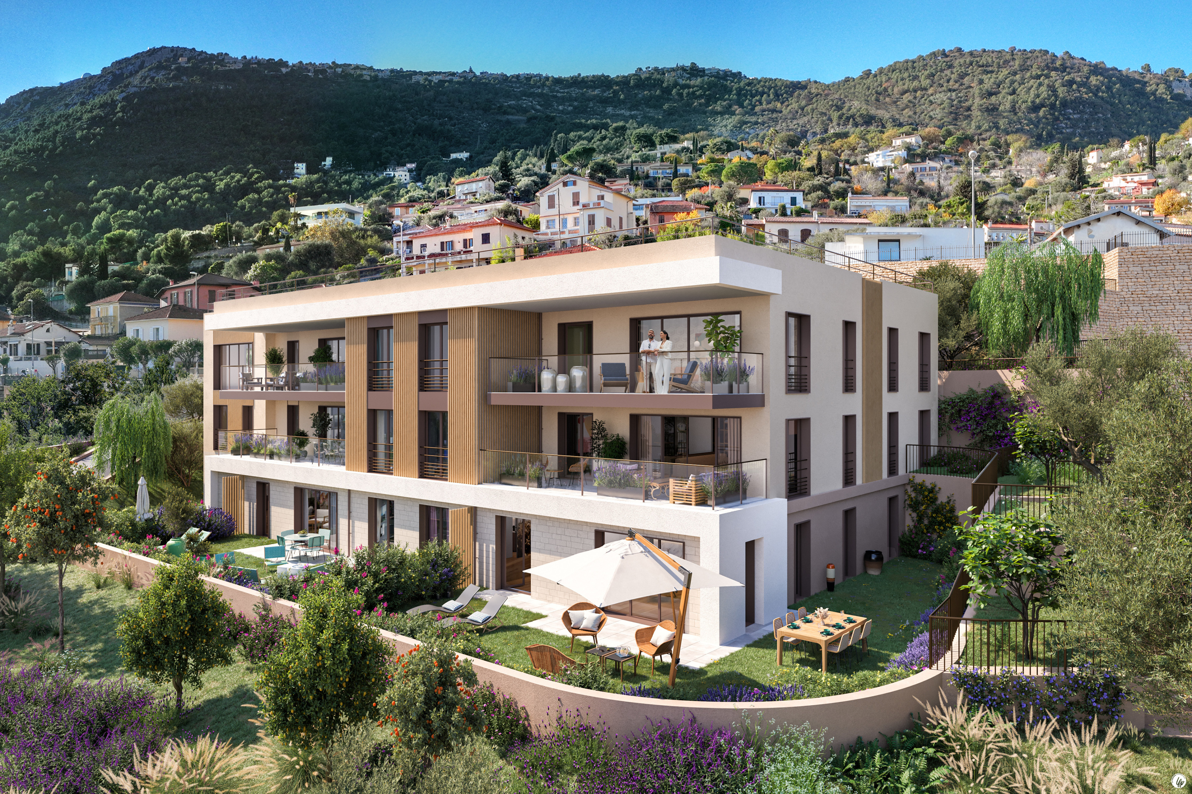 Beausoleil – New 3-Bedroom Apartment with Sea View & Private Garden – 500 m from Monaco !