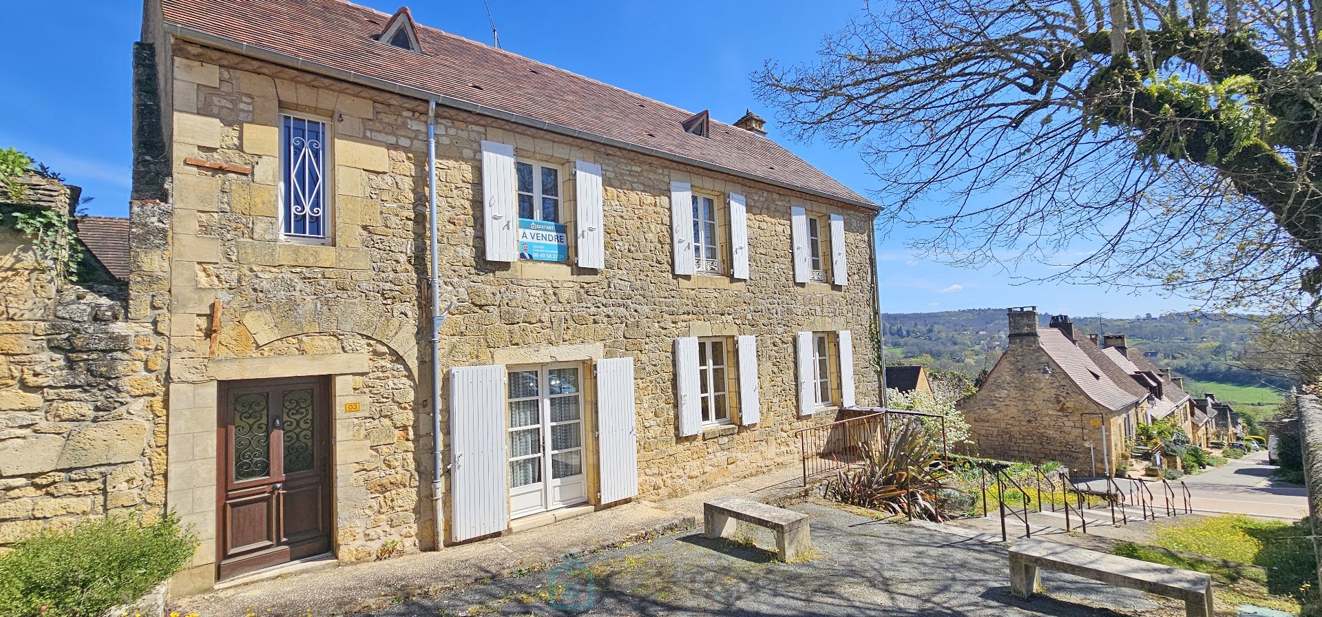Rare Opportunity in Domme – Character House with 2 Apartments, Garden, Cellar and Large Garage