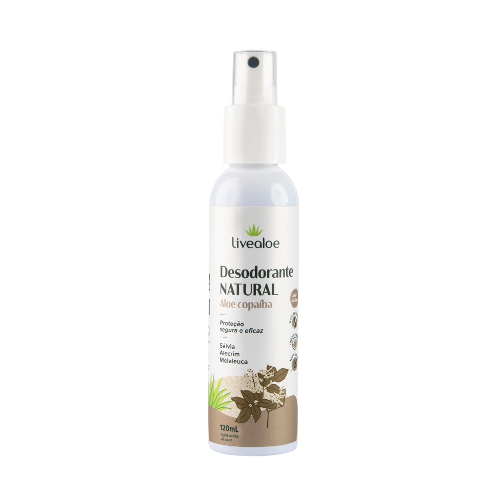 Desodorante Natural Aloe e Copaíba 120 ml