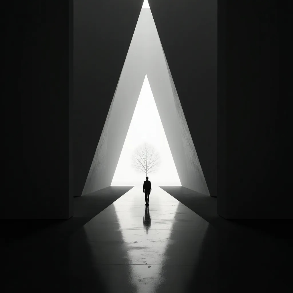 AI-generated minimalistic art piece with clean lines