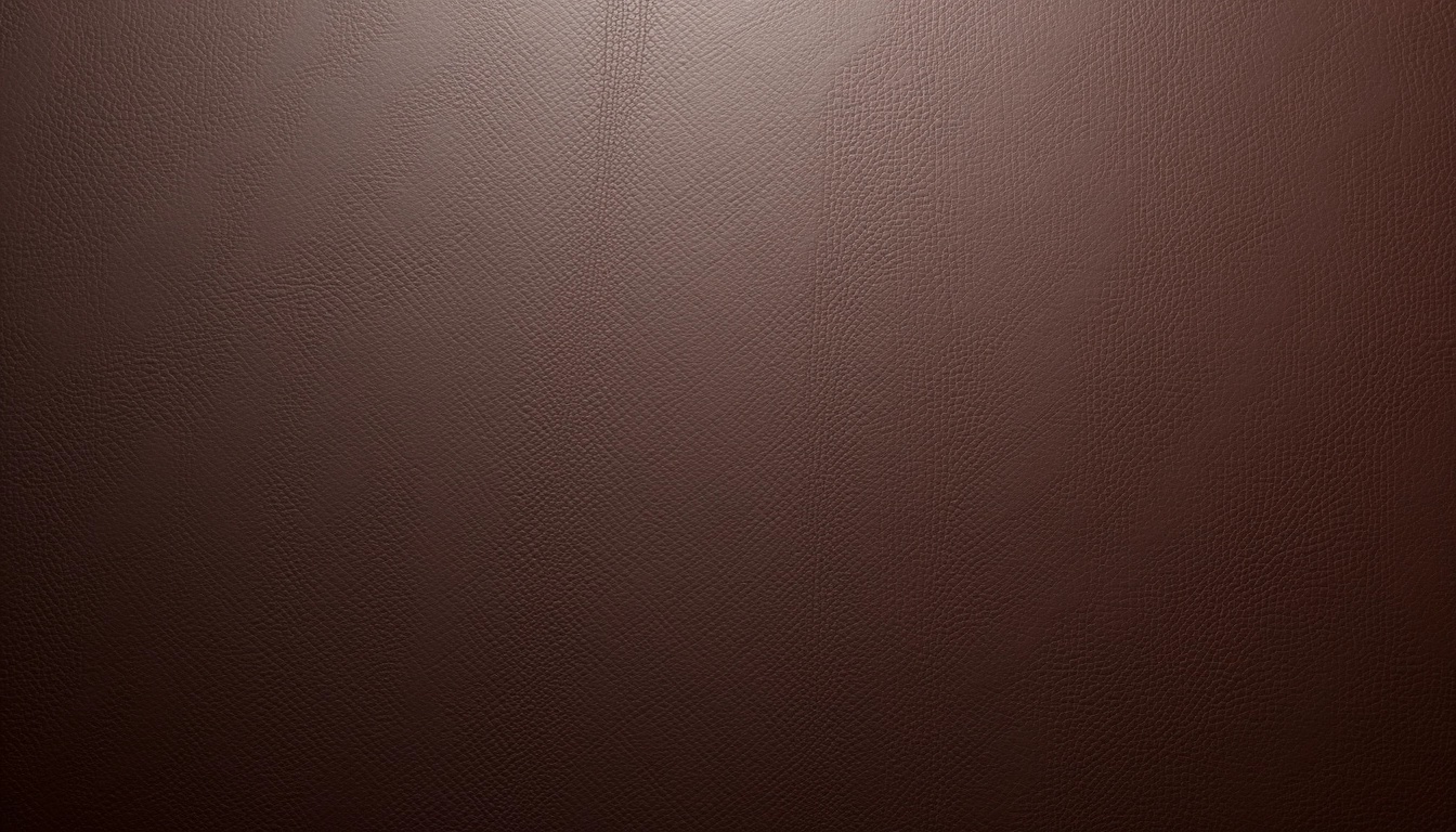 Create a seamless texture of a dark brown leather background. The surface should feature a subtle grain pattern, resembling natural leather, with varying shades of brown to add depth. Instead of any branding or text, include small, random imperfections like scratches or marks to give it a realistic and organic feel. The overall look should be rich, inviting, and suitable for applications in upholstery or fashion design. Make sure the edges blend smoothly for a continuous pattern.