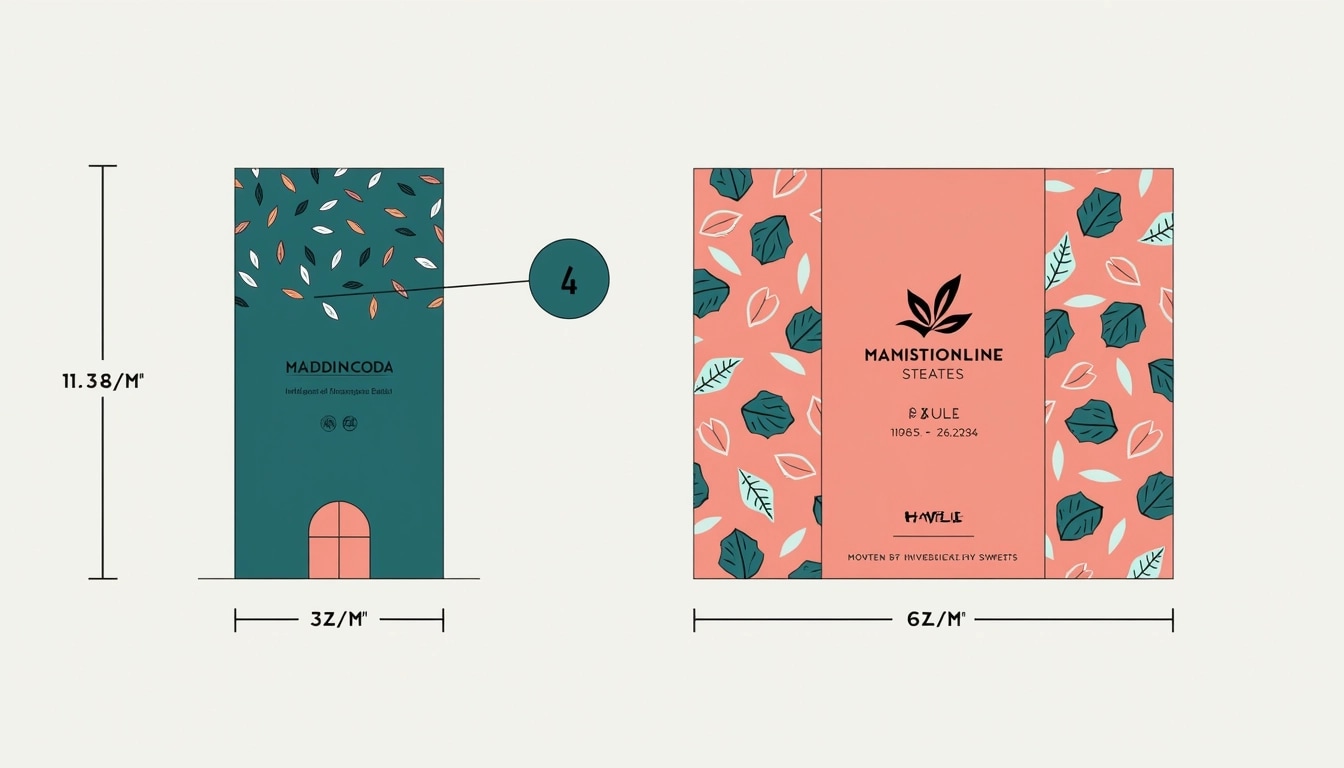 **Design Breakdown for a Sweet Box Packaging:**
1. **Box Shape**: Retain a rectangular box shape but make it slightly taller for a more elegant look.
2. **Color Scheme**: Change the main color to a deep teal with a contrasting light coral for the other half.
3. **Pattern**: Replace the existing geometric pattern with swirling, organic shapes or a floral design in a lighter tone of the main color.
4. **Typography**: Use a modern serif font for the product name, shifting from all caps to a mix of upper and lower case. Change the tagline to something playful, like “Sweet Indulgence Awaits!”
5. **Imagery**: Instead of showcasing the sweets directly, include artistic illustrations of the ingredients (like cashews and sugar) scattered around the edges.
6. **Logo Placement**: Move the logo to the center top of the box and simplify it with a minimalist design.
7. **Additional Elements**: Incorporate a small window in the shape of a leaf or flower on one side to hint at the product inside.
8. **Finish**: Use a matte finish on the box with spot gloss on the logo and the product name for an upscale feel.
9. **Branding Elements**: Remove specific brand names and symbols, replacing them with generic placeholders like "Premium Sweets."
10. **Sustainability Note**: Add a small icon indicating eco-friendly packaging at a discreet corner of the box.