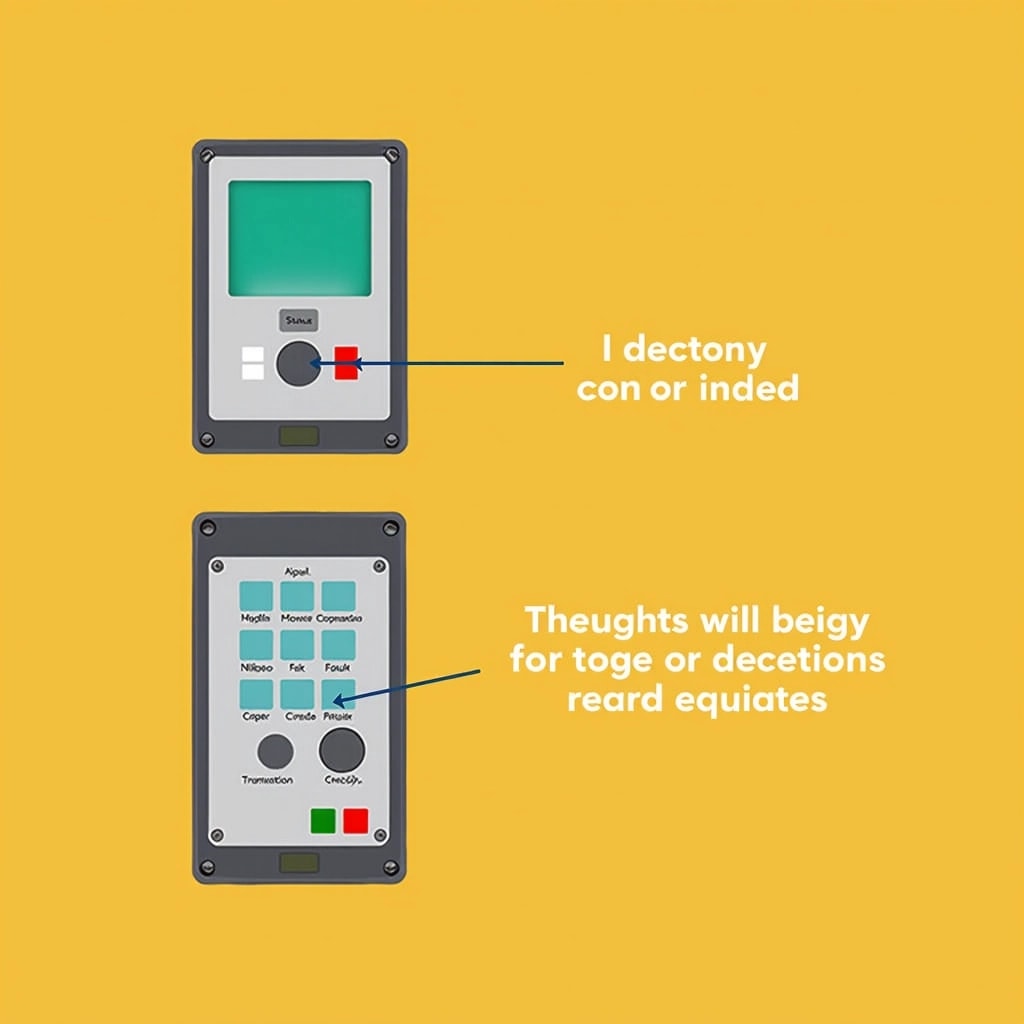 ### Design Breakdown
1. **Color Scheme:**
- Use a bright yellow background instead of the original orange for a more vibrant look.
2. **Control Panel:**
- Change the shape of the display screen to a rounded rectangle.
- Replace the text with generic labels such as "Status", "Controls", and "Indicators".
- Adjust the button layout to include more circular buttons for a modern feel.
3. **Buttons:**
- Alter the button colors to teal for functionality buttons and gray for status buttons.
- Include minimalist icons on the buttons instead of text for a cleaner design.
4. **Key Switch:**
- Modify the switch design to a toggle style instead of a rotary style.
- Use a simple round button with a colored indicator to show power on/off status.
5. **Additional Features:**
- Include a small LED light strip below the display that changes color based on the system status (green for operational, red for faults).
- Add a text field beneath the display for system messages.
6. **Label Removal:**
- Remove all brand references and replace them with placeholders like "Generator Control".
### Summary
The modified design retains the core functionality while updating aesthetics and usability for a more modern appearance.