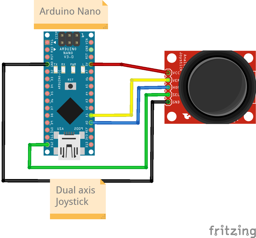 Nano Joystick Fritzing