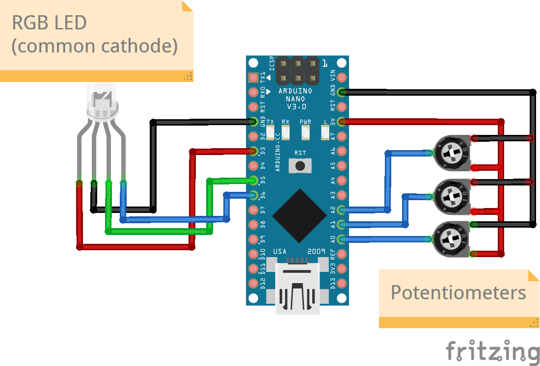 RGB LED Potentiometer