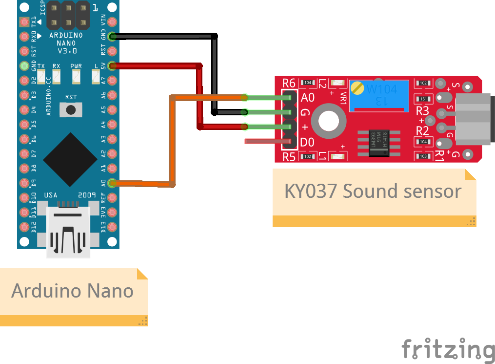Nano Sound Sensor Fritzing
