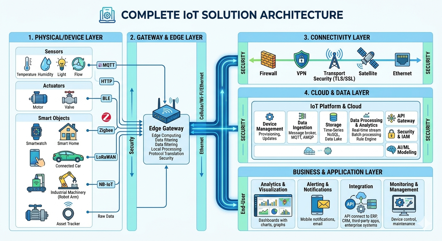 A complete IoT architecture