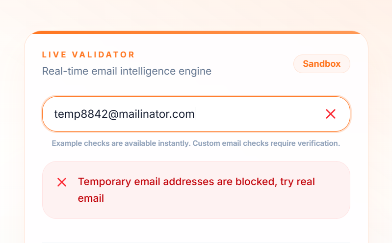 Live Validator
