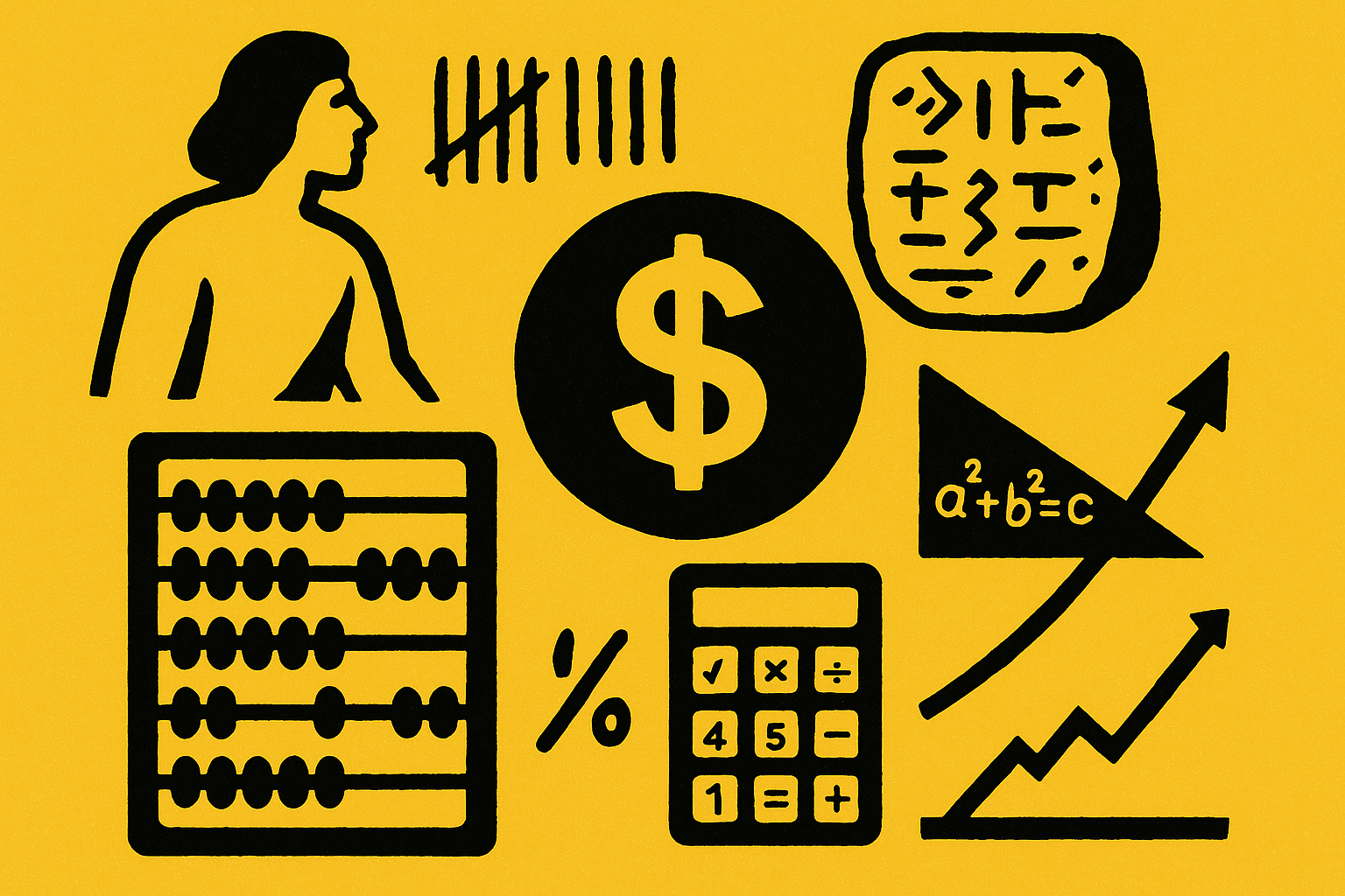 Tracing the History of Mathematics: From Ancient Counting to Modern Finance