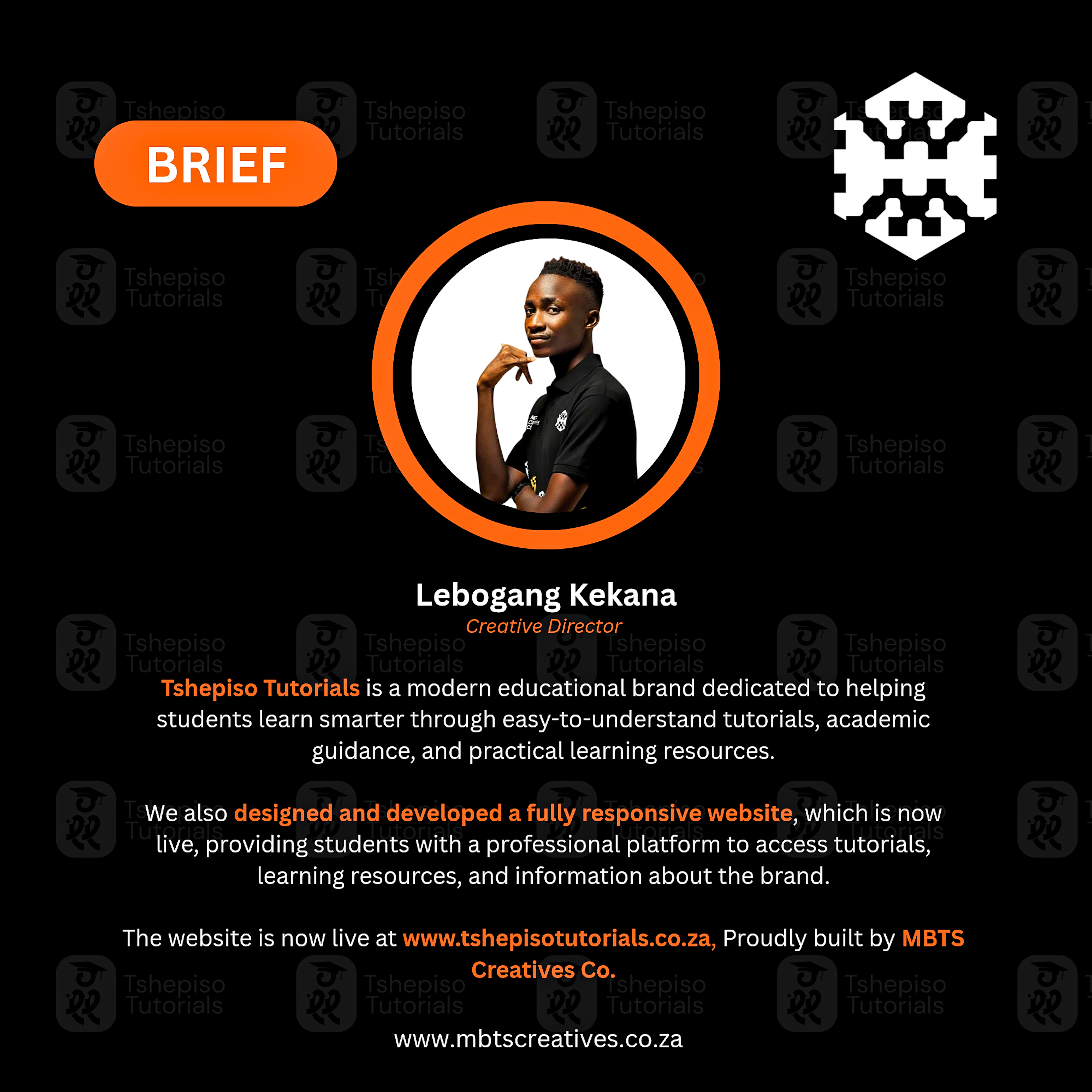 Tshepiso Tutorials brand kit visual 1