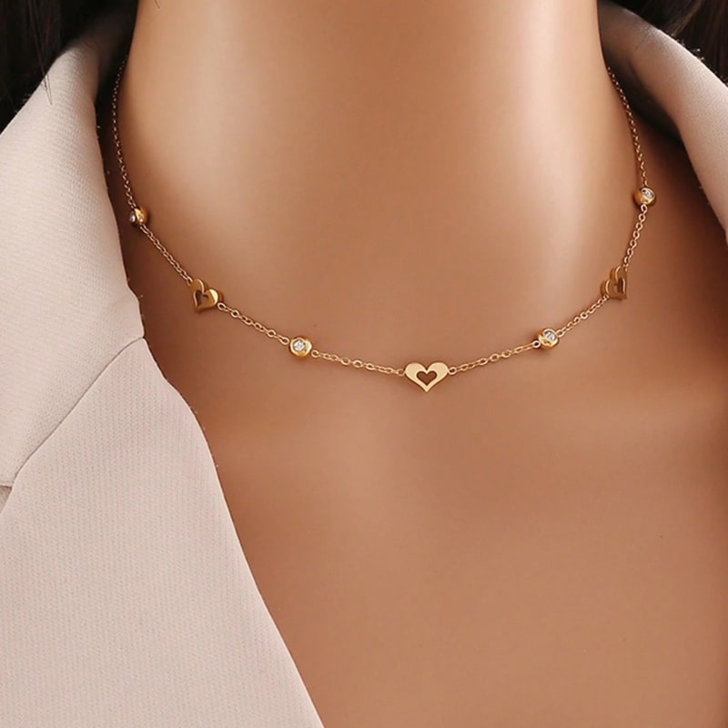 Collier avec petit cœur