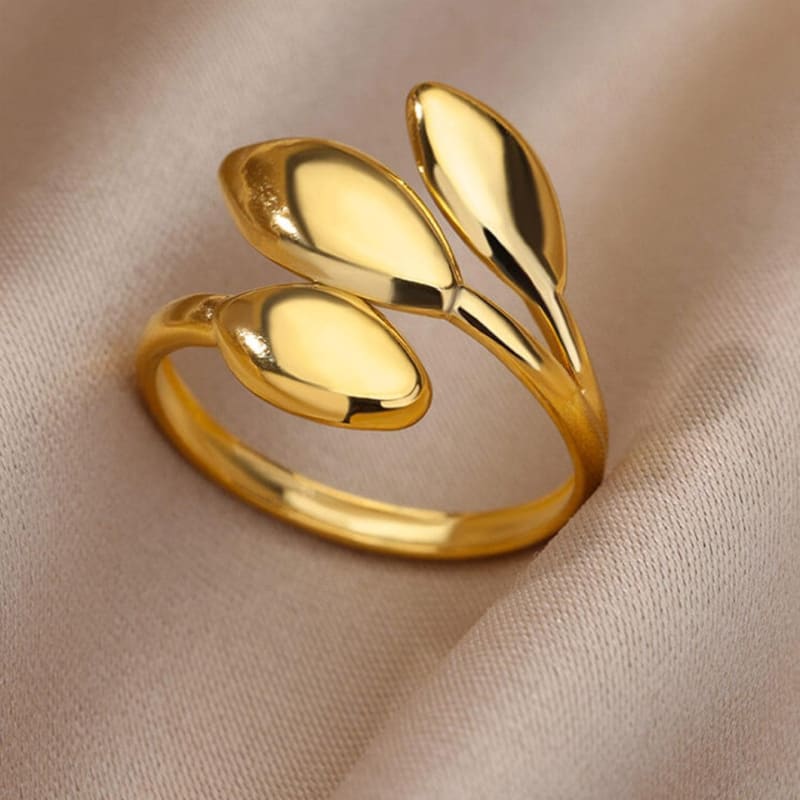 Bague en forme feuille