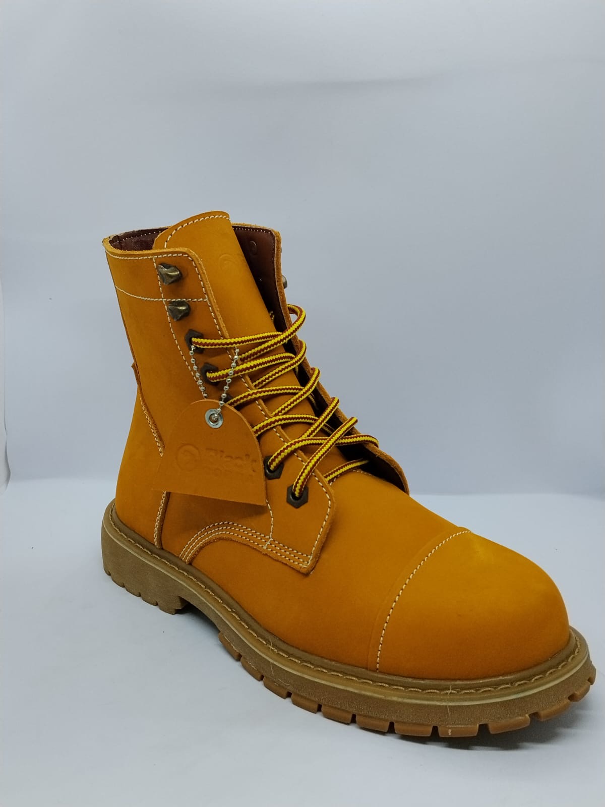 Black Cobra Cap-Toe Work Boot
