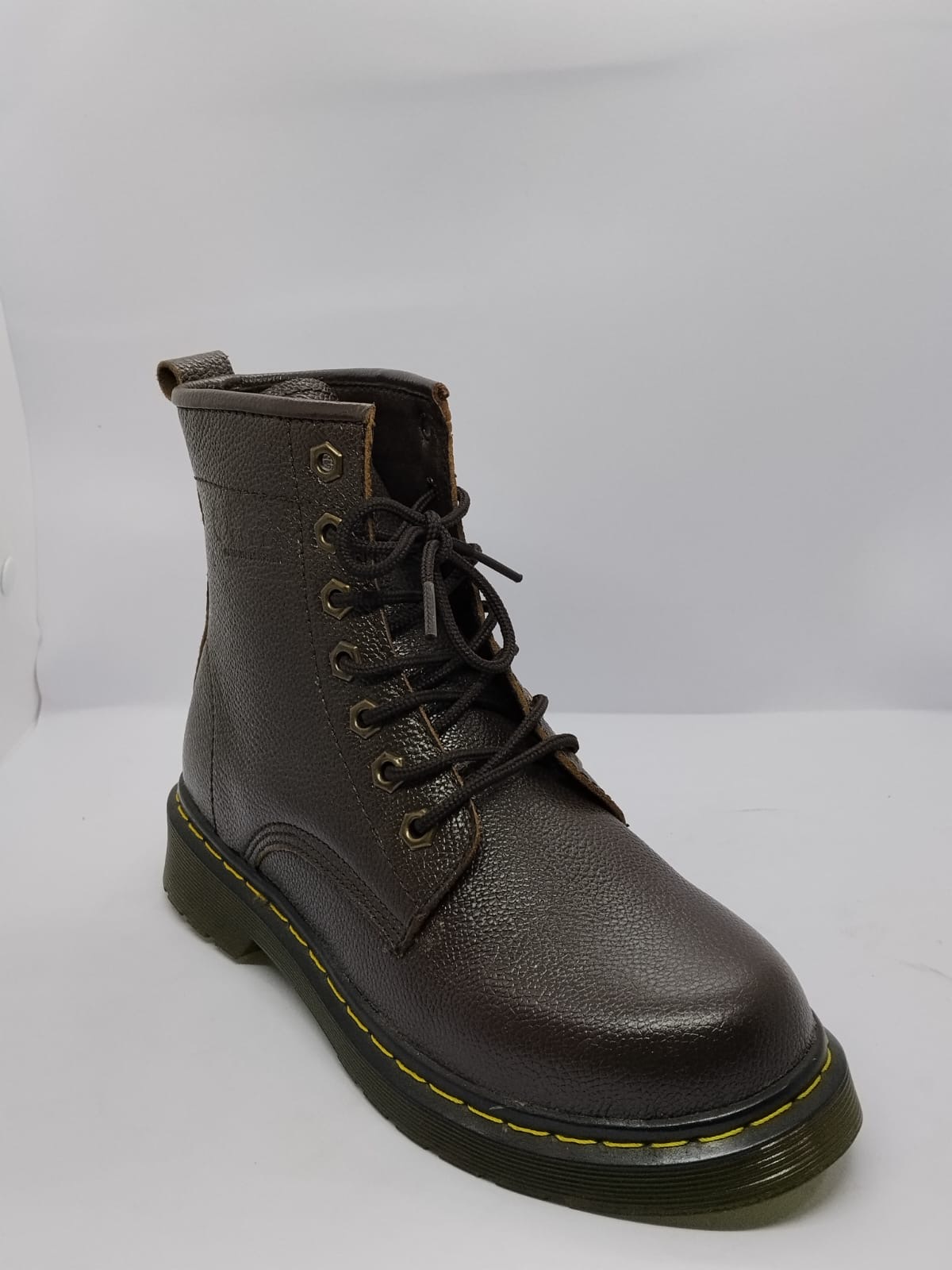 Black Cobra Round-Toe Combat Boot
