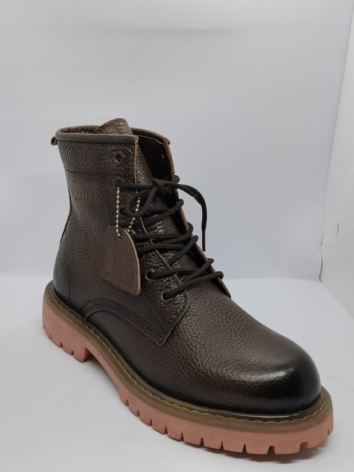 Black Cobra Contrast-Sole Combat Boot