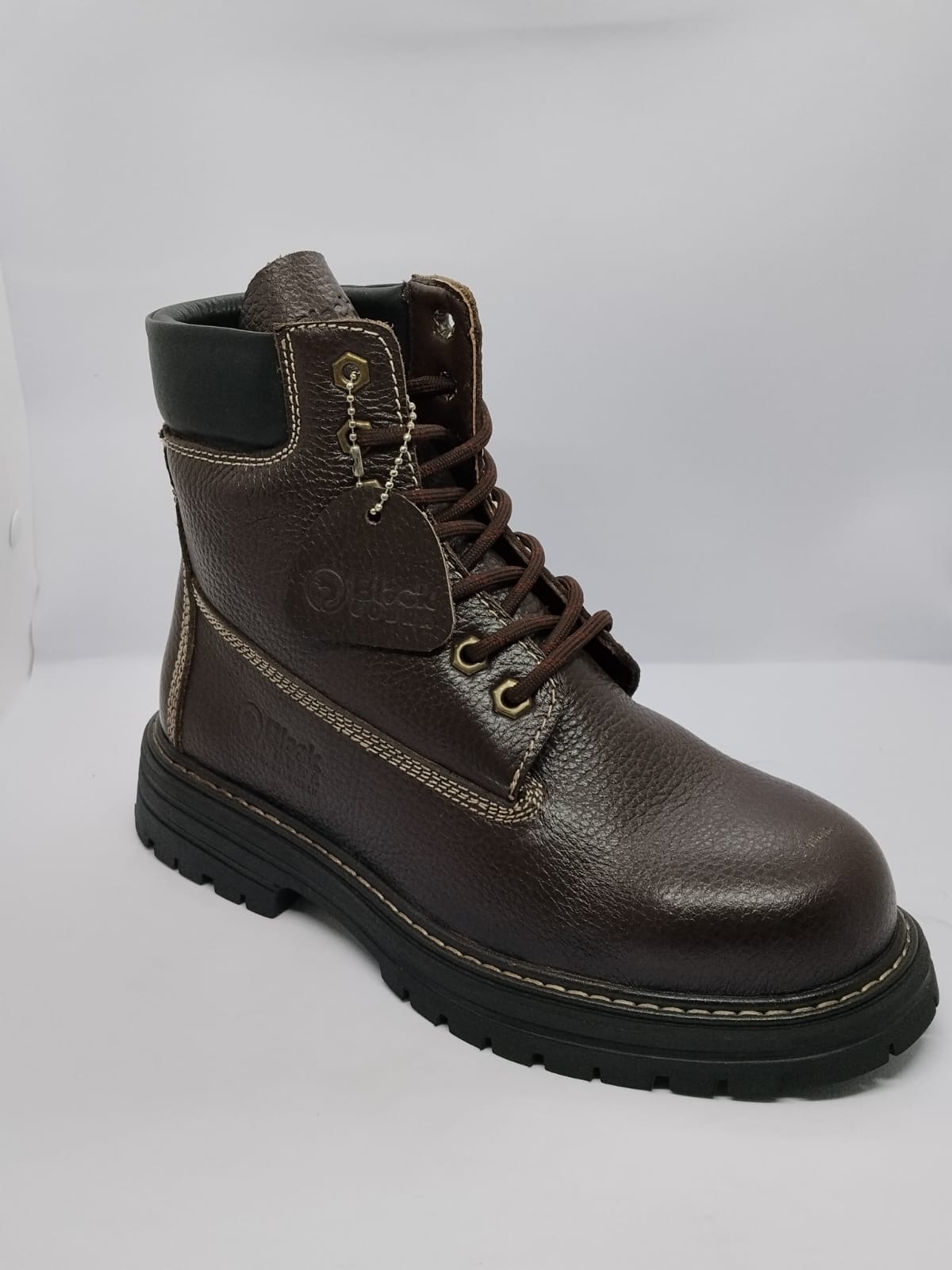 Black Cobra Padded Collar Safety Boot