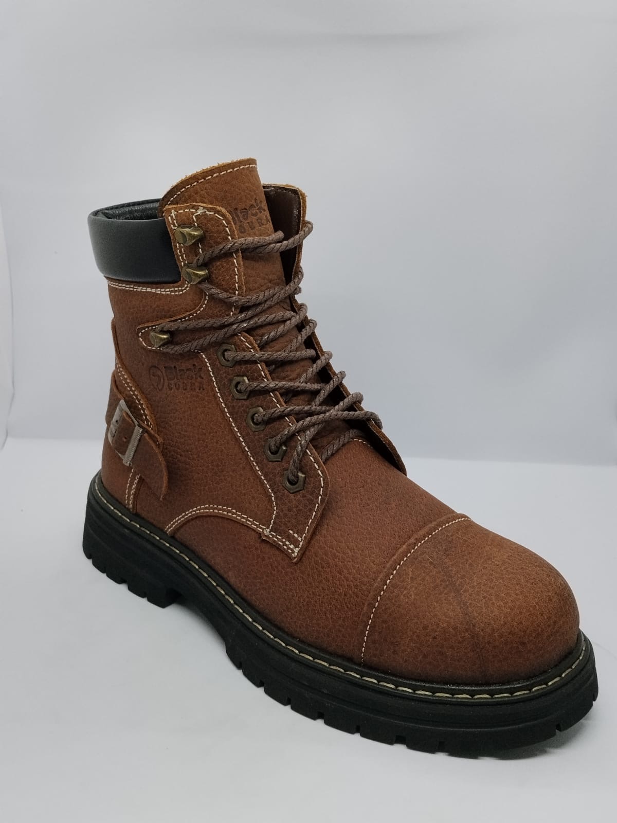 Black Cobra Contrast Collar Work Boot