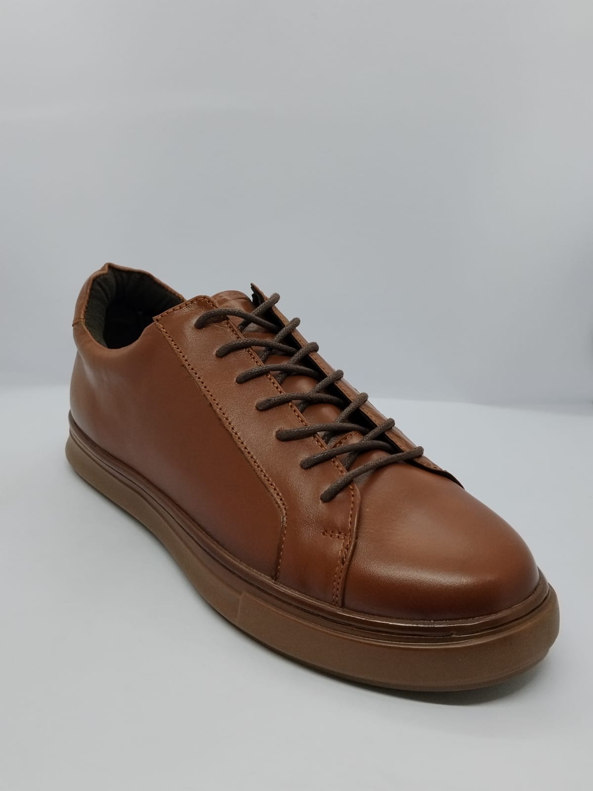 Black Cobra Low-Top Leather Sneaker