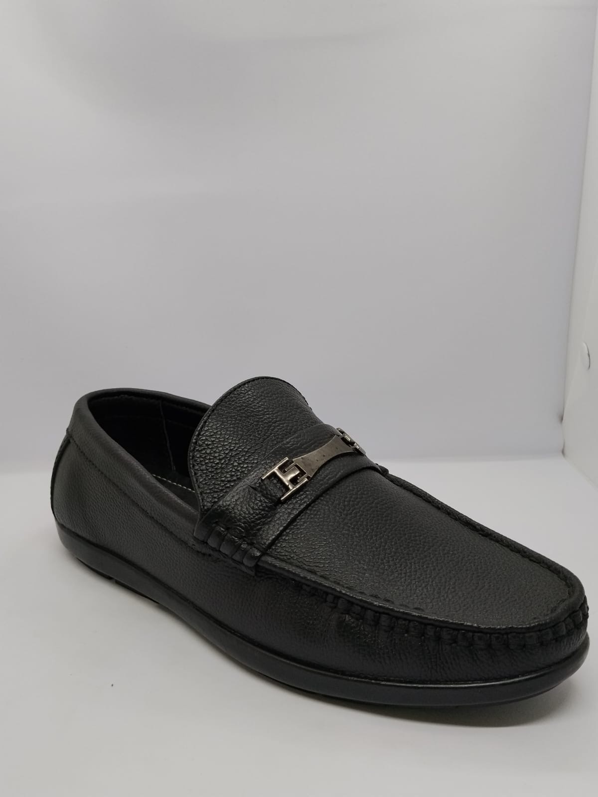 Black Cobra Bit Driving Loafer