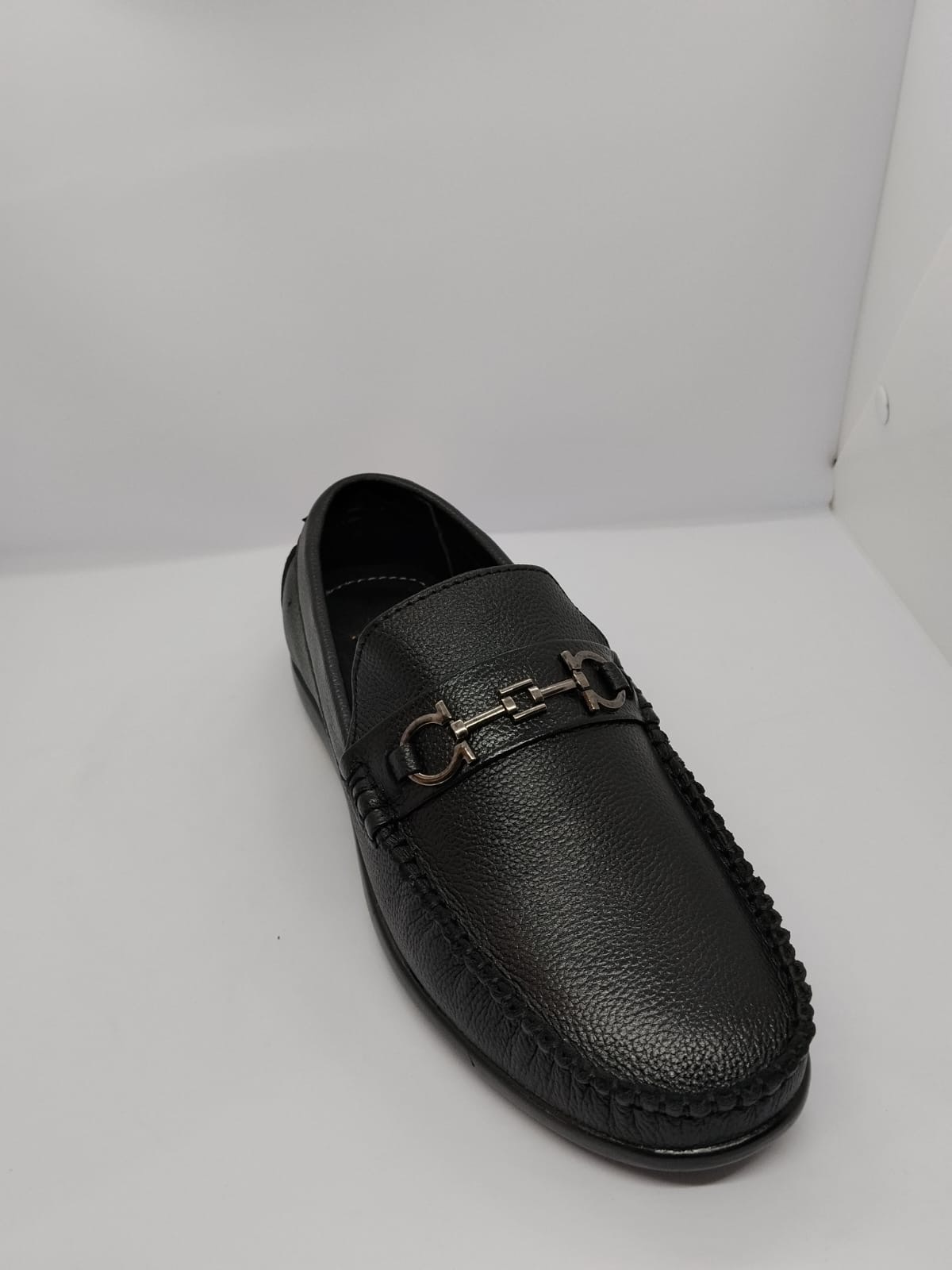 Black Cobra Bit Driving Loafer