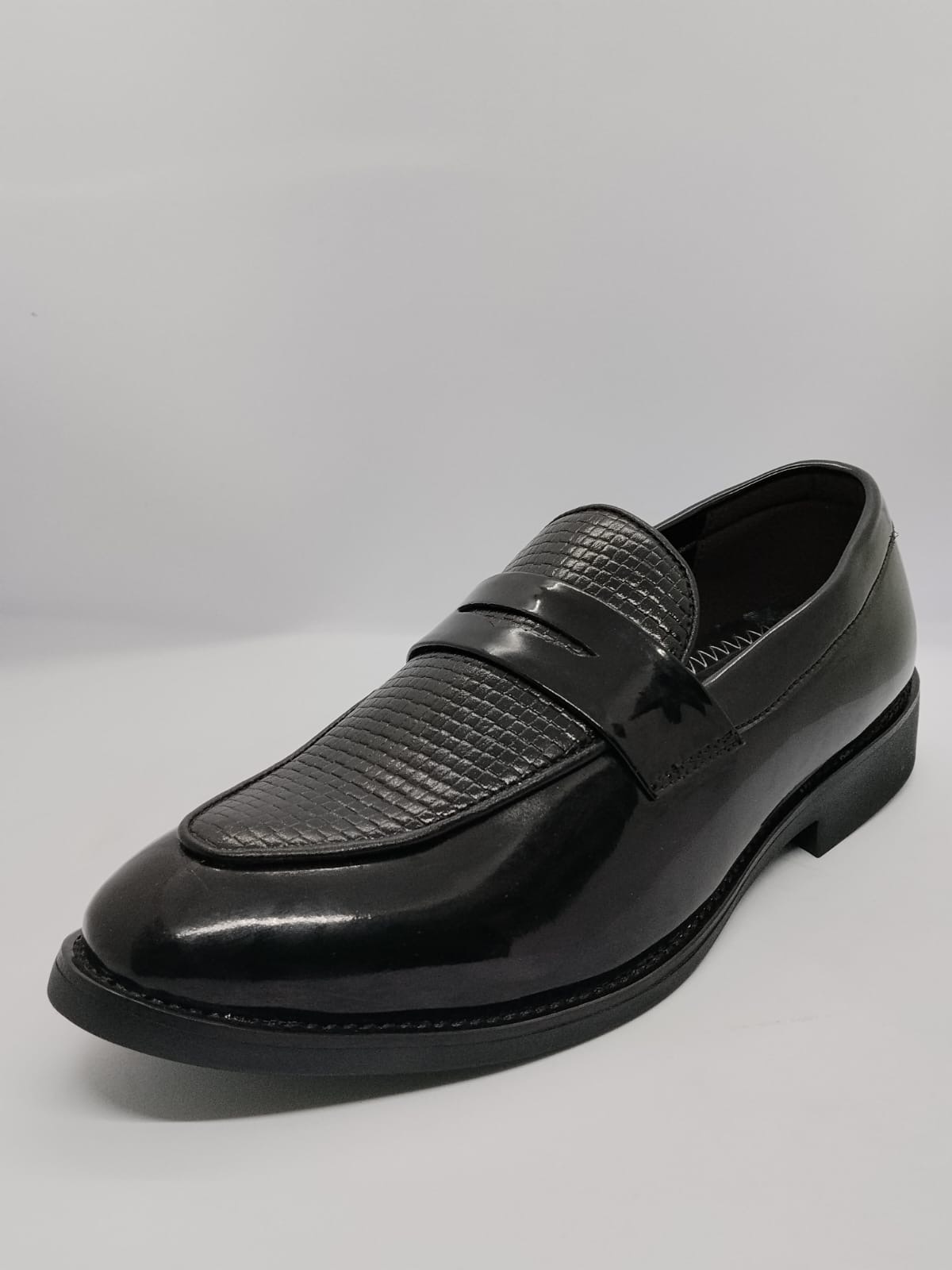 Scorpio Woven-Strap Patent Loafer