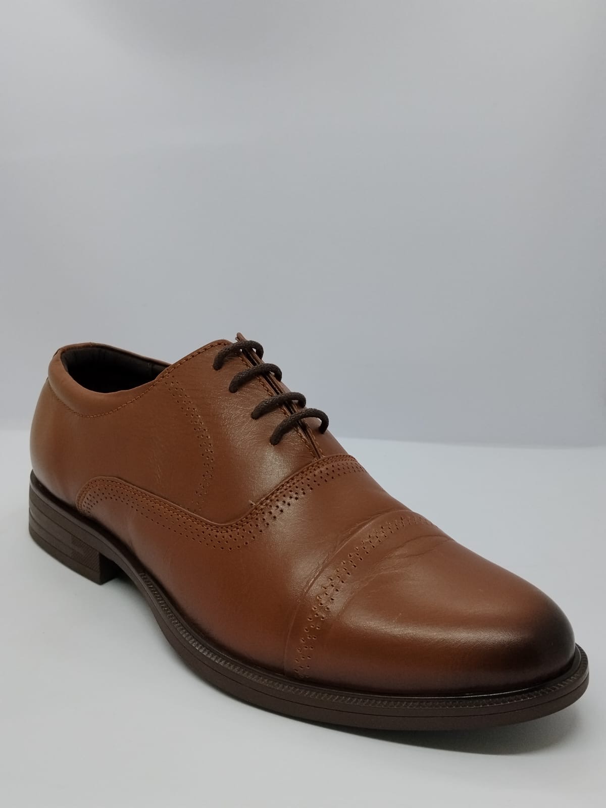 Black Cobra Cap-Toe Oxford