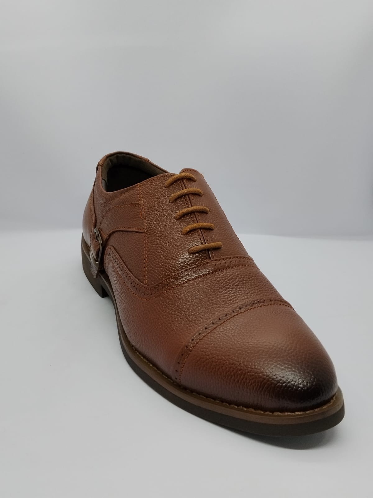 Black Cobra Brogue Cap-Toe Oxford