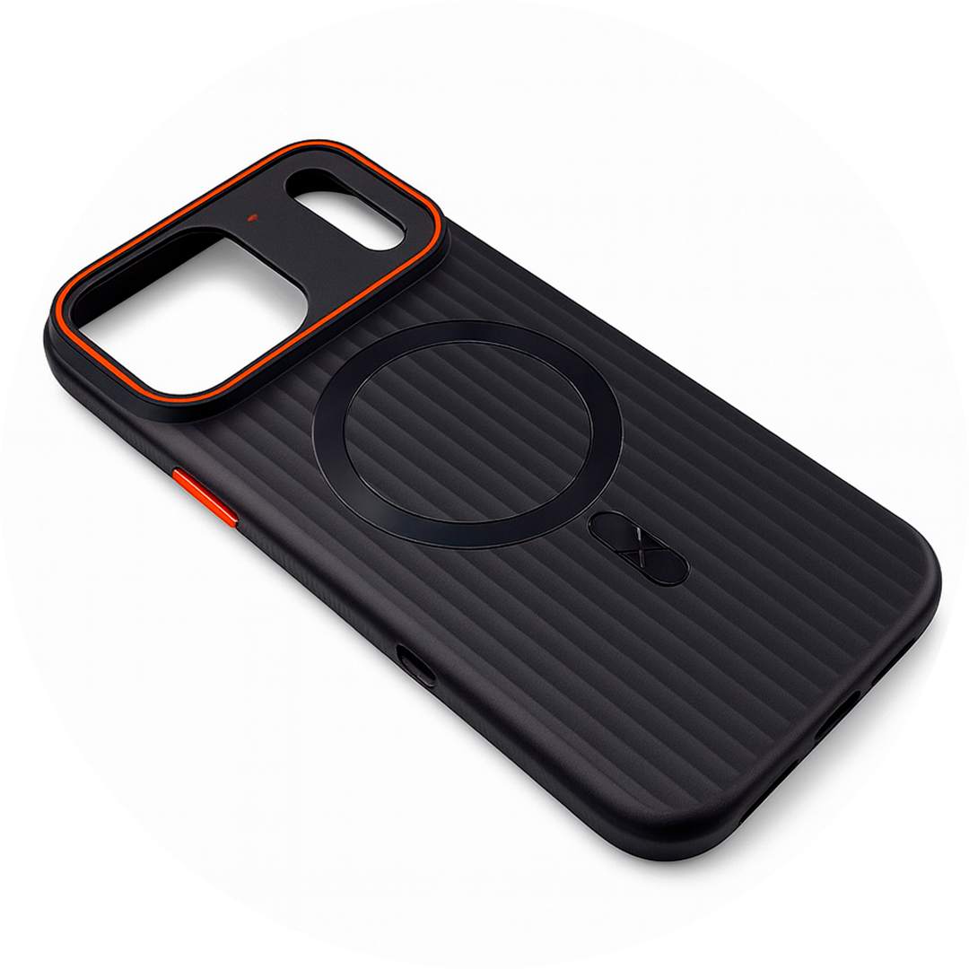 Proteção rígida com textura antiderrapante