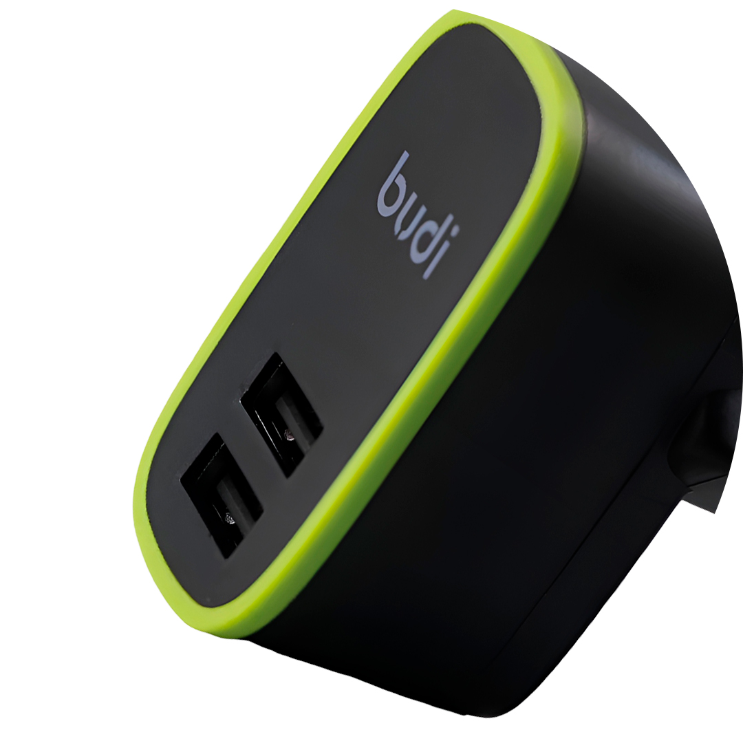 Carregador Budi com duas portas USB