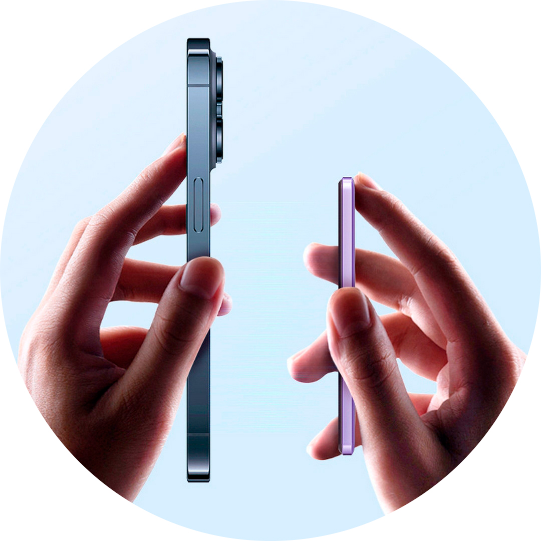 Conexão magnética estável com até 15W de potência sem fio