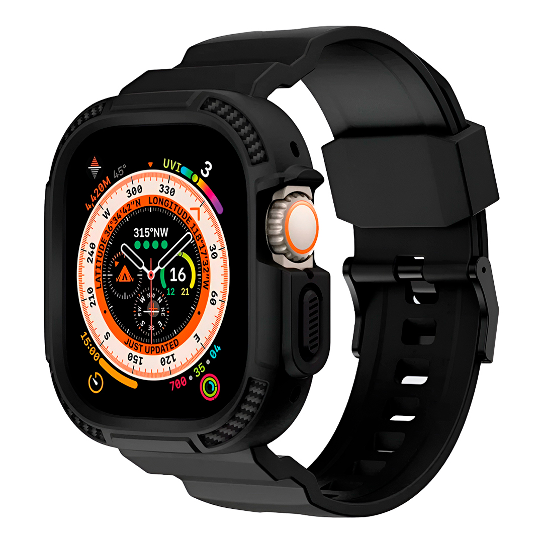 Design esportivo da Pulseira Adventure Preta