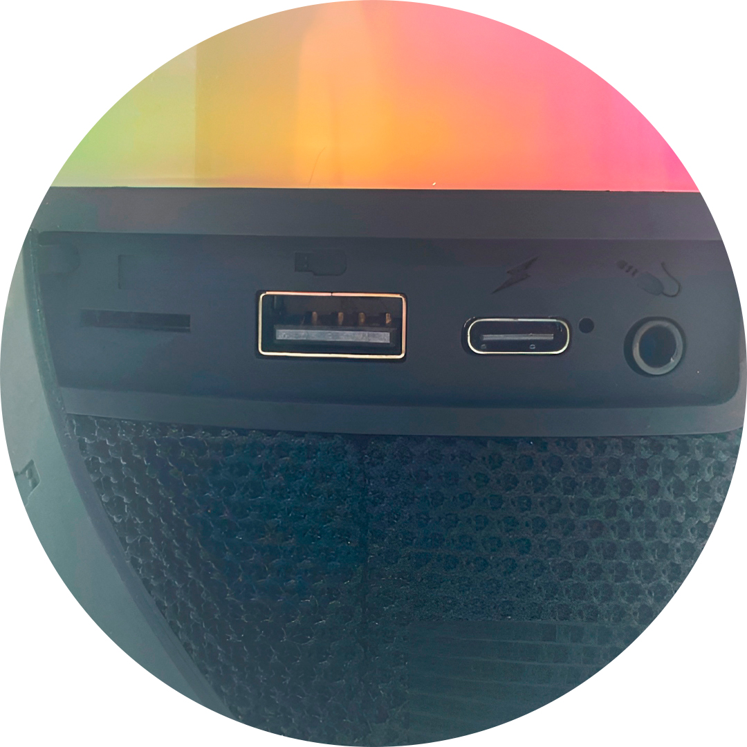 Conectividade completa do Speaker BrightOne Loft