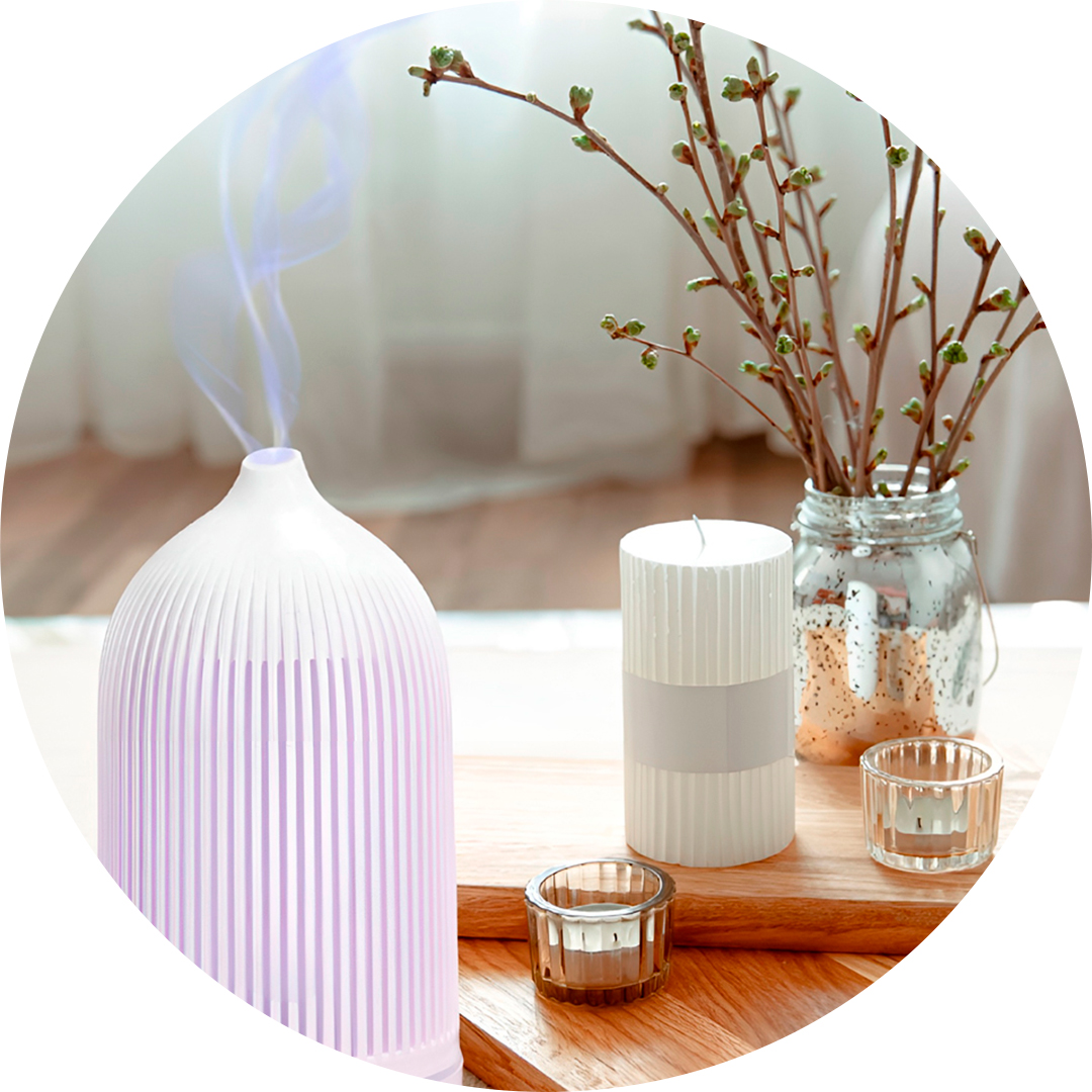 Aromatizador e Umidificador Loft Branco com nebulização ultrassônica