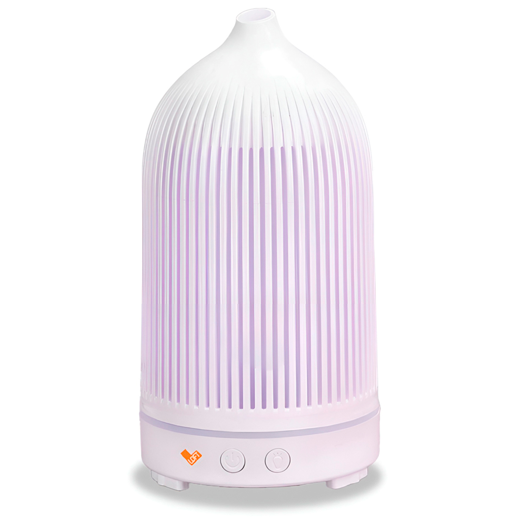 Aromatizador e Umidificador Loft Branco com iluminação suave